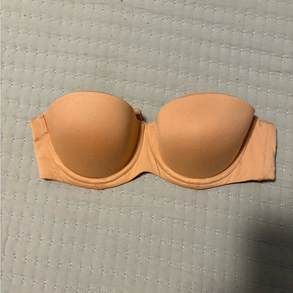 Calvin Klein Tan Strapless Bra with Underwire Support